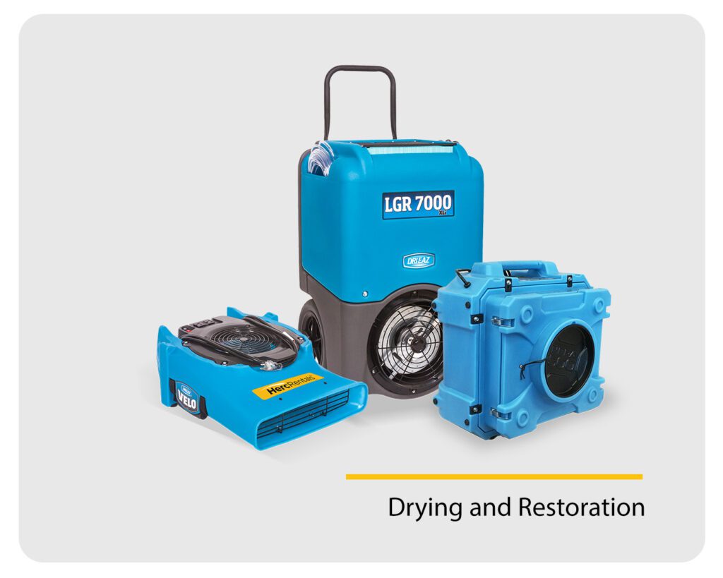 Drying and restoration equipment is essential to source ahead of a storm. 