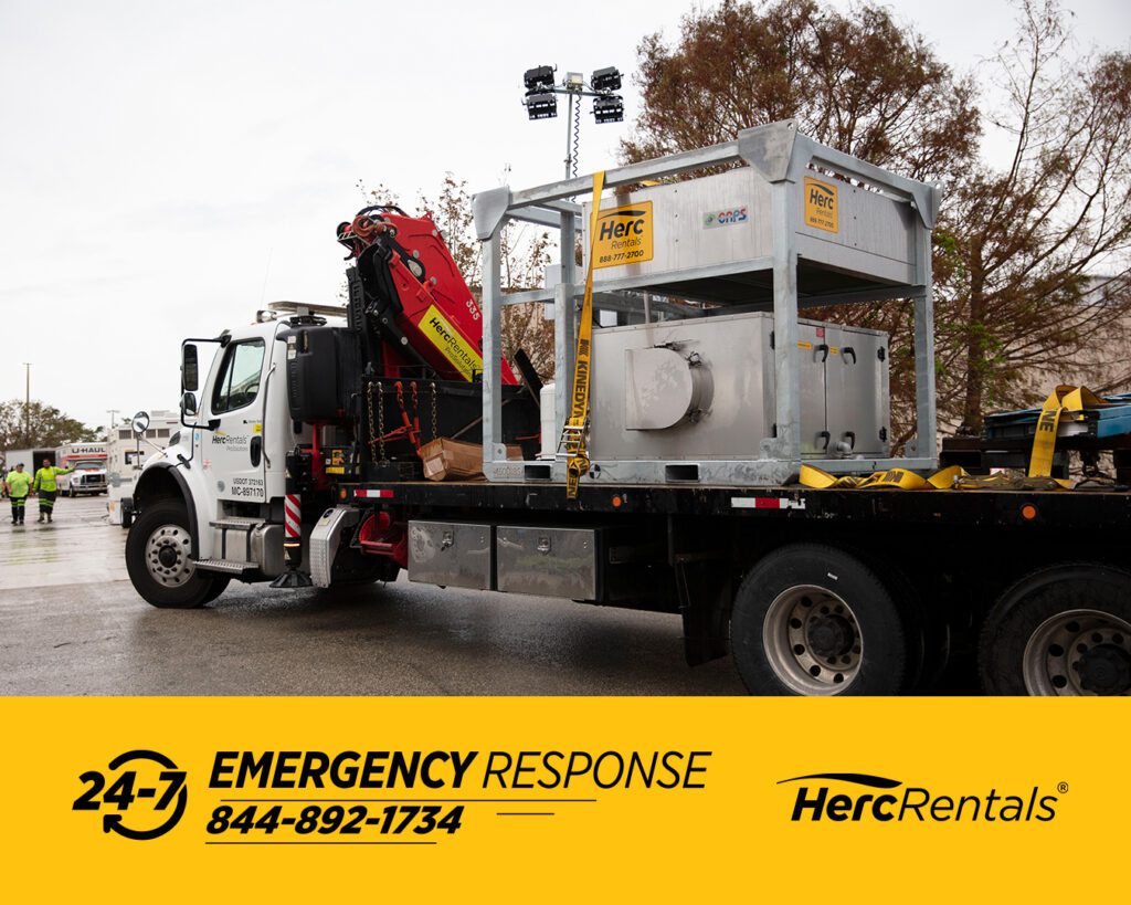 When you need equipment and fast, call for Herc Rentals' Emergency Response at 844-892-1734.