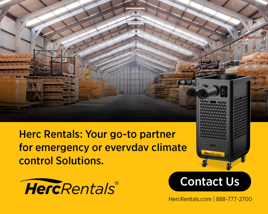 Herc Rentals is your go-to partner for renting a portable AC unit. Reach out at www.hercrentals.com.