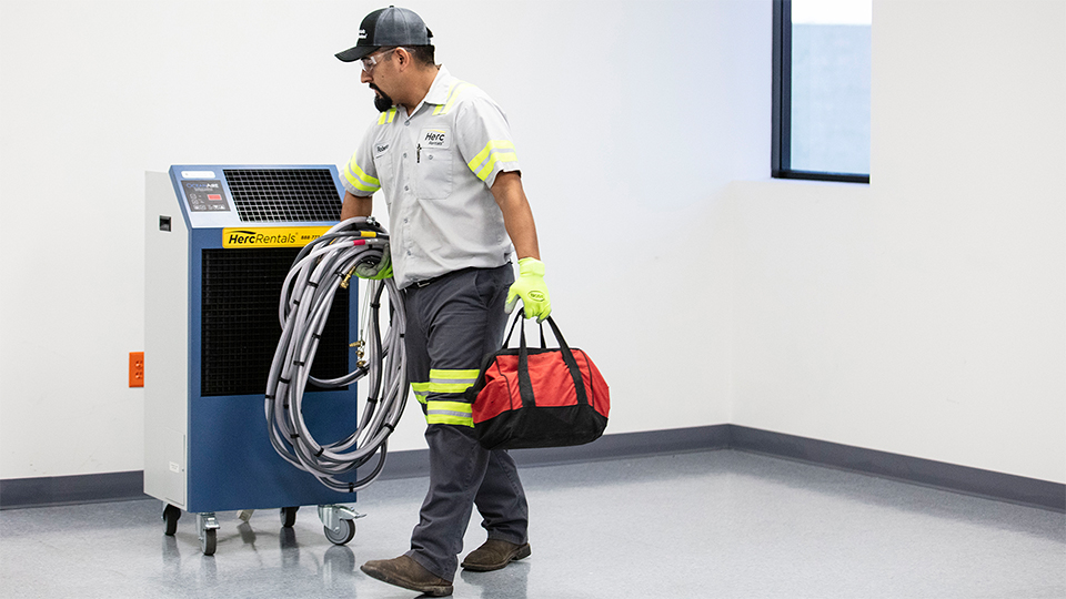Before you rent a spot cooler, ensure you have the proper outlets for the AC outlet plug.