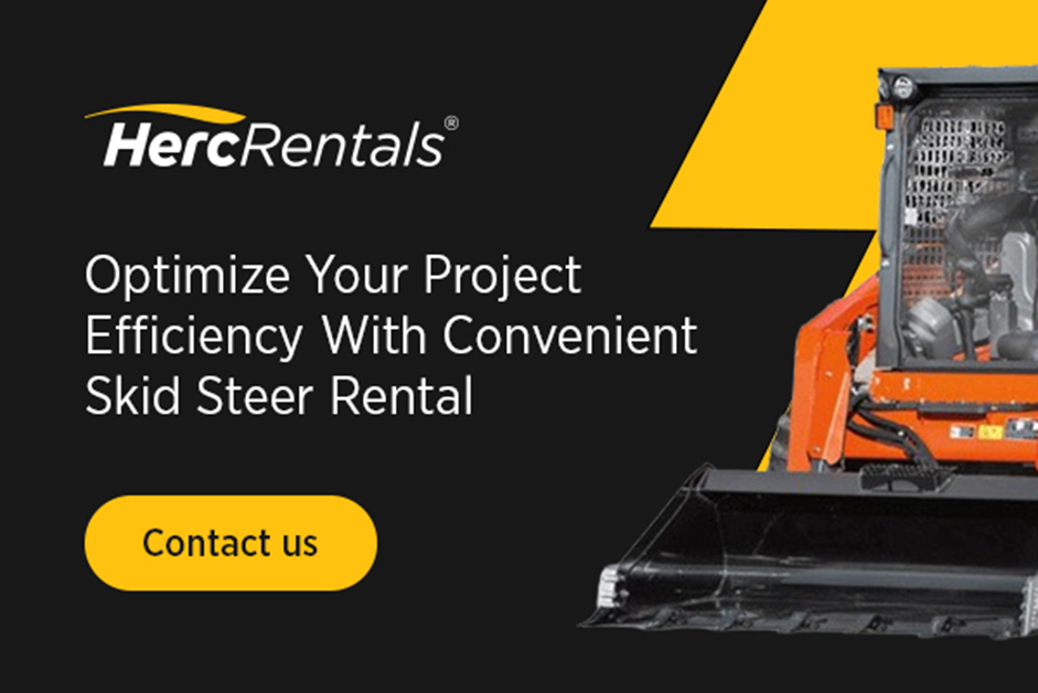 Optimize your project efficiency with convenient skid steer rentals from Herc Rentals.