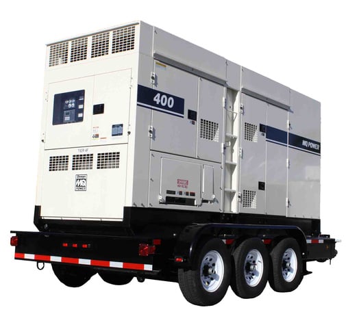 Deploying mobile generators is a great step to ensure power continuity during a worksite power outage. 