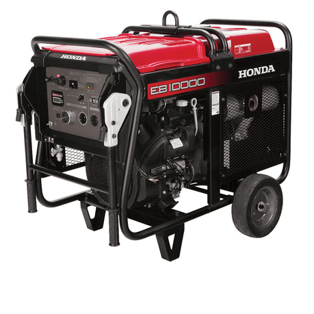 A portable generator, pictured, can help with smaller power needs during a worksite power outage. 