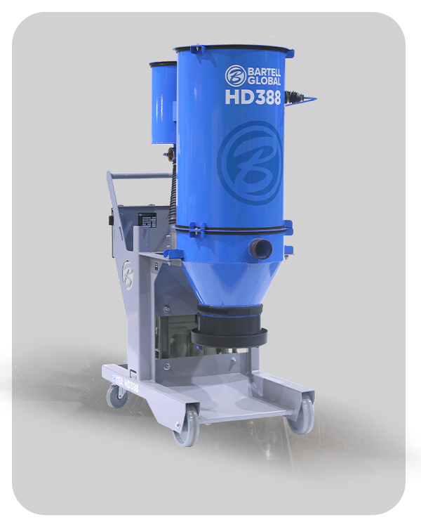 Slurry vacuums, like the one pictured, are effective pieces of equipment when it comes to construction dust control.