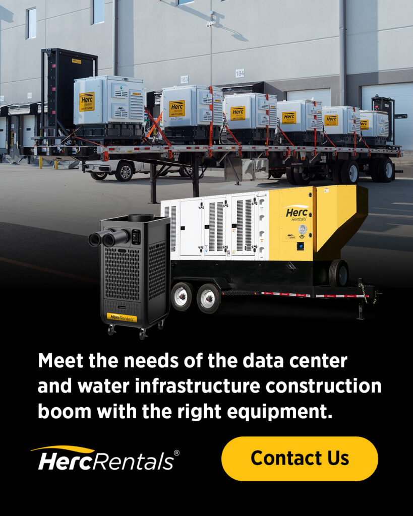 If you're needing expert equipment solutions for water infrastructure construction, contact Herc Rentals at www.HercRentals.com. 
