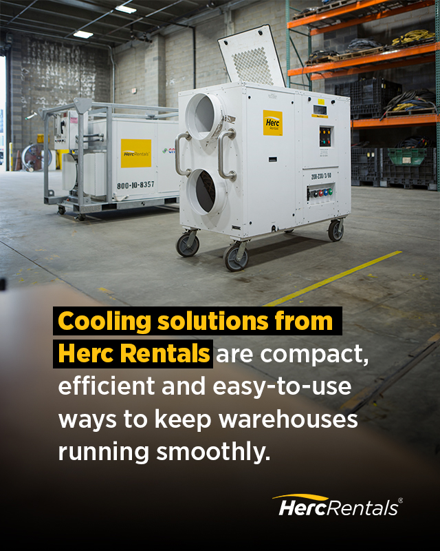 Tips for choosing a portable cooling solution for your warehouse include working with a trust equipment rental provider.
