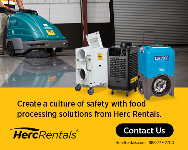 Creating a culture of safety at a food processing plan starts by calling the climate control and safety experts at Herc Rentals. Reach out at www.HercRentals.com for our safety tips for food processing plants. 