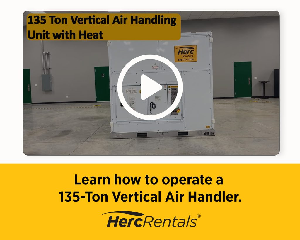 Wondering what is an air handler and how to use one? Watch this video about a 135 ton vertical air handling unit with heat.