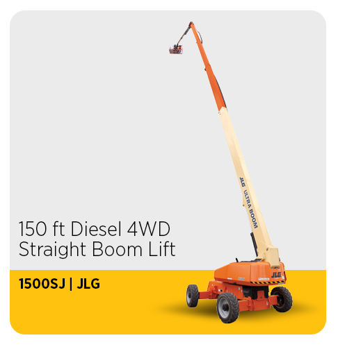 A telescopic lift is another type of aerial lift to know about when learning boom lift basics. They extend like a telescope to reach significant heights.