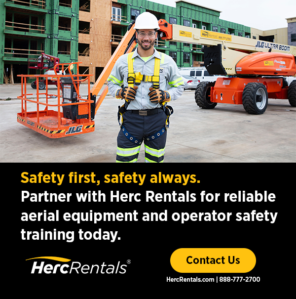 Herc Rentals encourages aerial lift safety practices. For safe operator training and aerial equipment solutions, contact us at HercRentals.com.